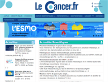 Tablet Screenshot of lecancer.fr